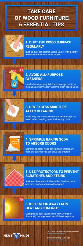 Merit Maids - Take Care Of Wood Furniture! 6 Essential Tips